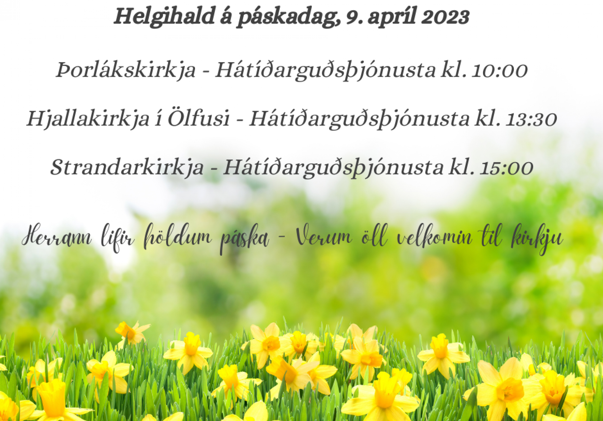 Helgihald á páskadag